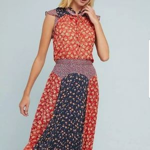 Anthropologie meadow rue prairie skirt